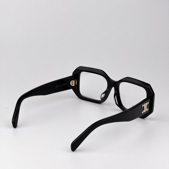 Celine CL50155F Eyeglasses – Shiny Black Rectangle Frame | Model 001 - Picture 4 of 9